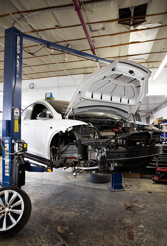 Tesla Body Shop in LA